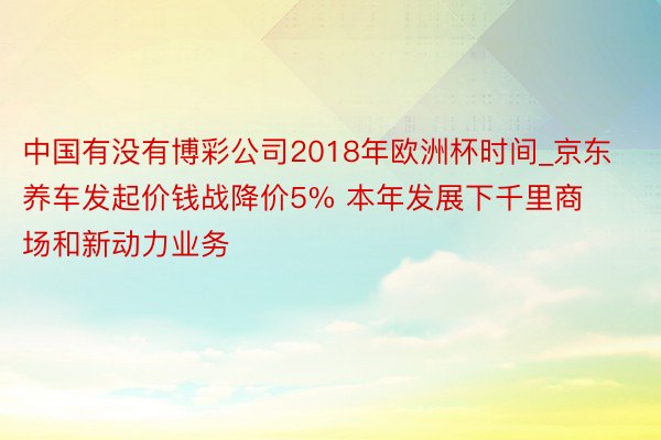 中国有没有博彩公司2018年欧洲杯时间_京东养车发起价钱战降价5% 本年发展下千里商场和新动力业务